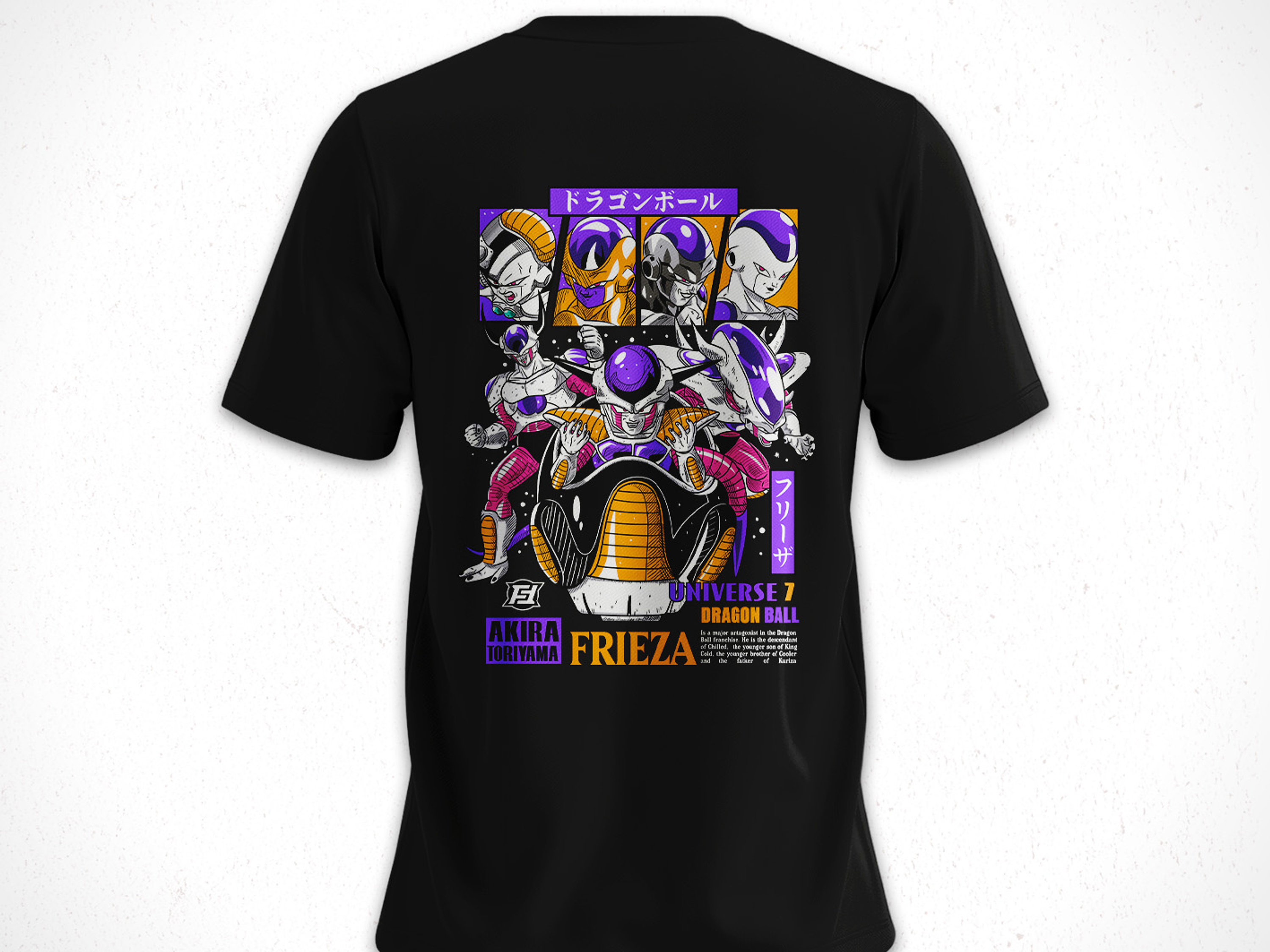 Polera Dragon Ball Frezer Fases V1 2