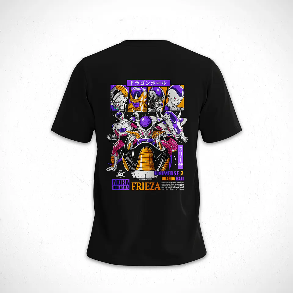 Polera Dragon Ball Frezer Fases V1 2