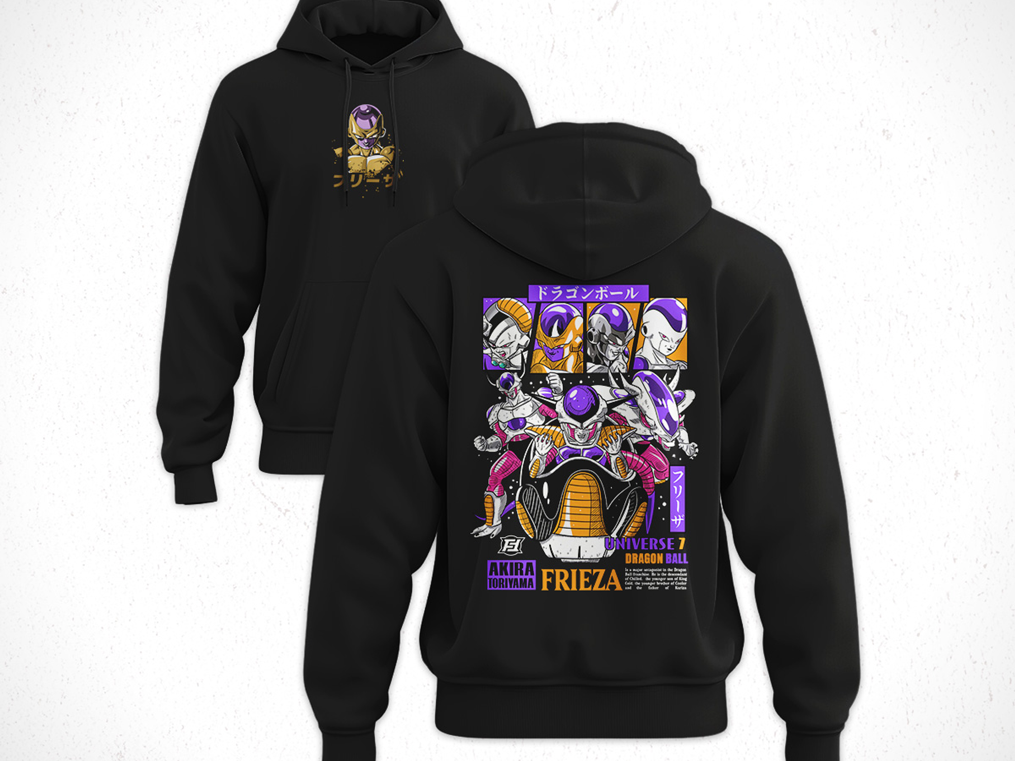 Hoodie Dragon Ball Frezer Fases V1 1