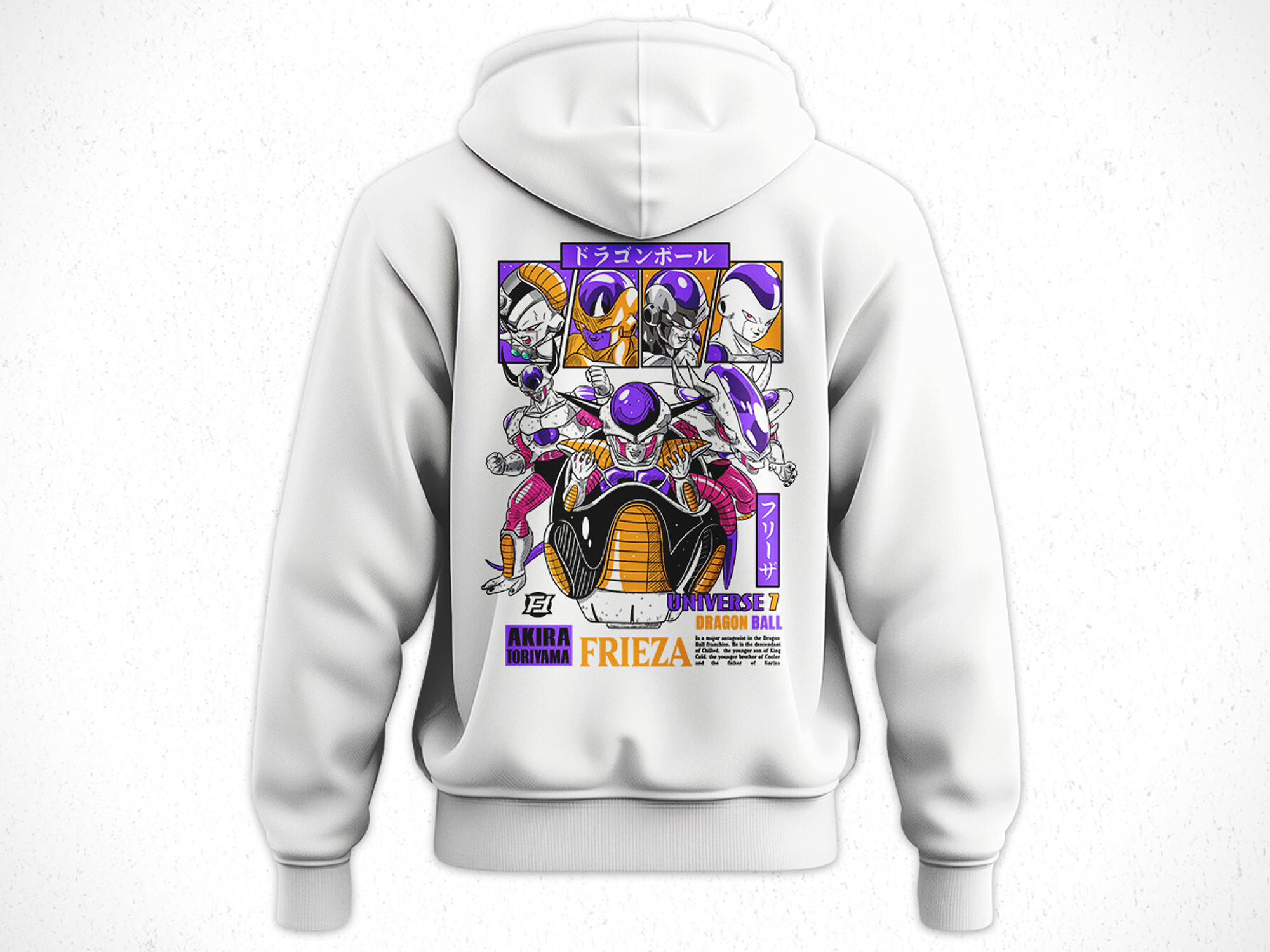 Hoodie Dragon Ball Frezer Fases V1 5