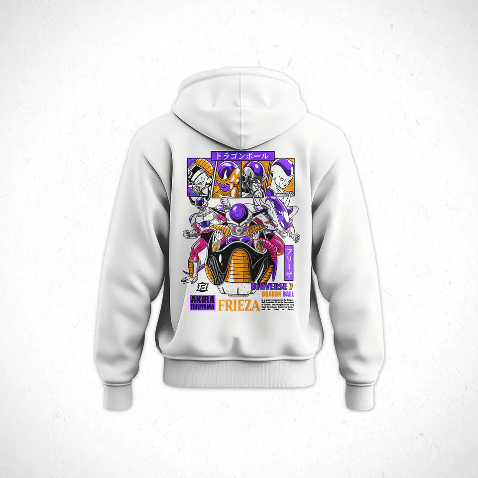 Hoodie Dragon Ball Frezer Fases V1 5