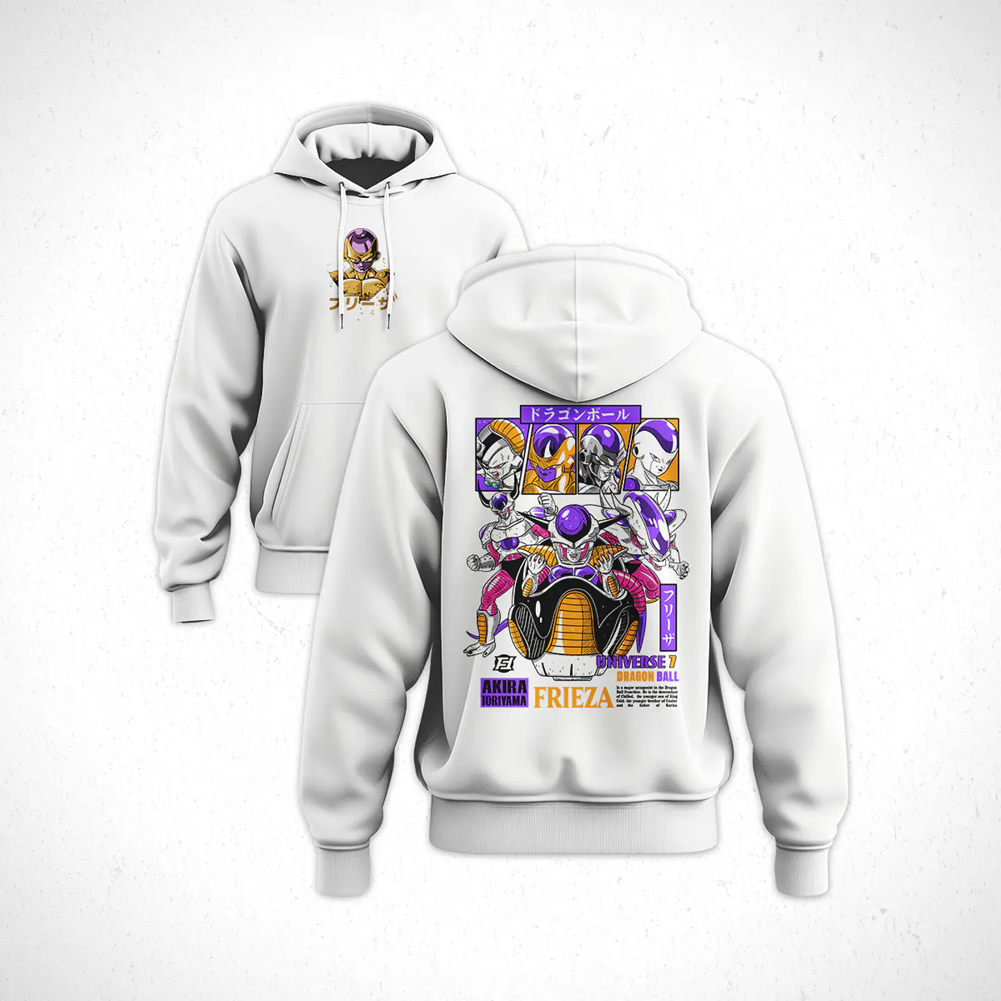 Hoodie Dragon Ball Frezer Fases V1 4