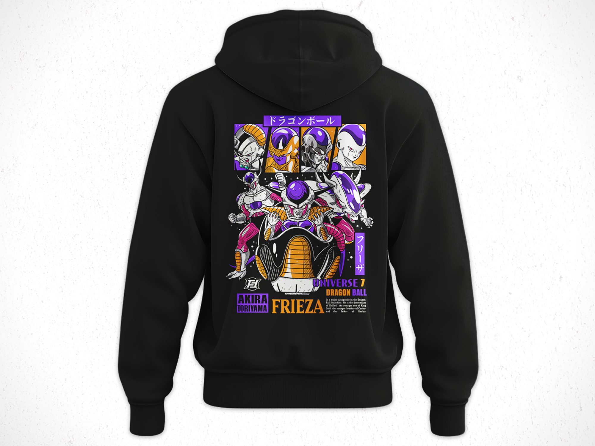 Hoodie Dragon Ball Frezer Fases V1 2