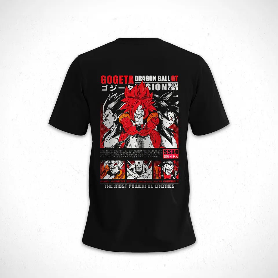 Polera Dragon Ball Gt Gogeta F4  V1 2