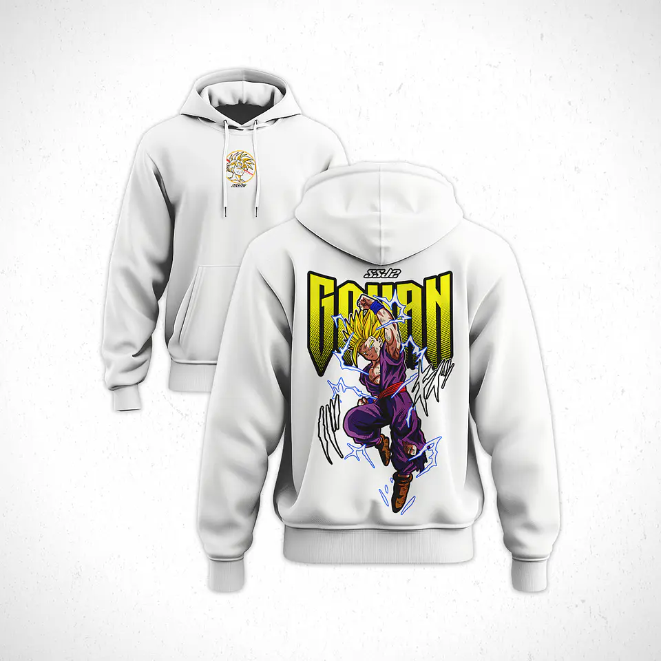 Hoodie Dragon Ball Z Gohan F2 V1 4