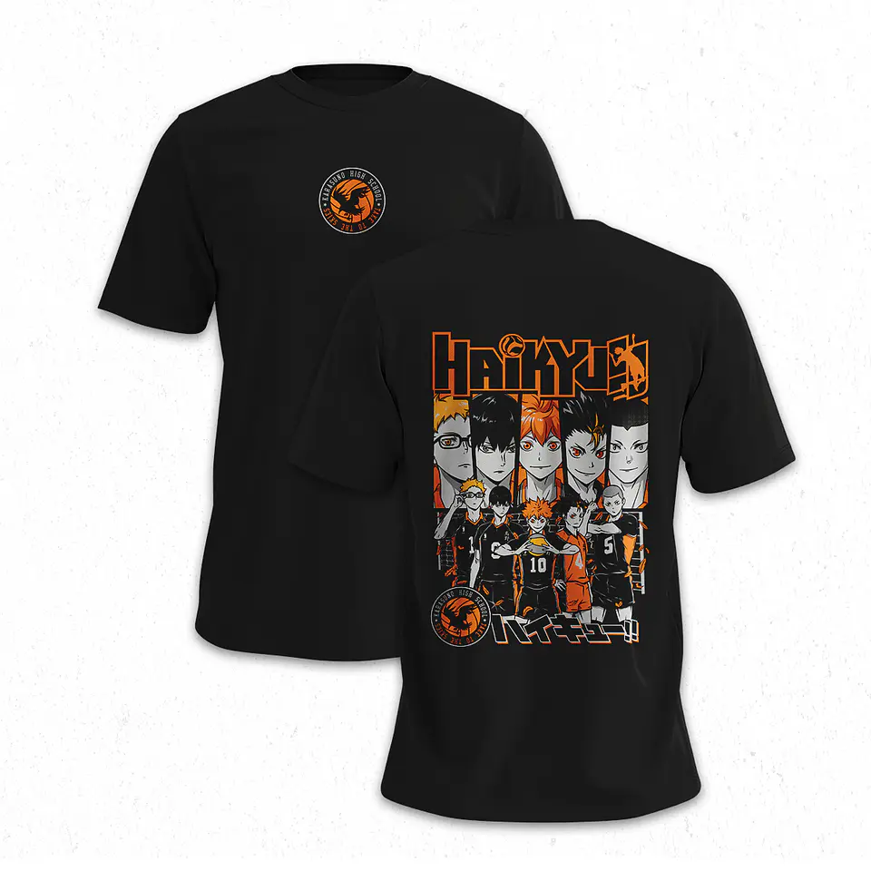 Polera Preparatoria Karasuno - Haikyu!! V1 1