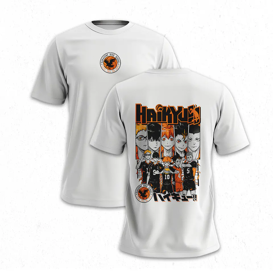 Polera Preparatoria Karasuno - Haikyu!! V1 4