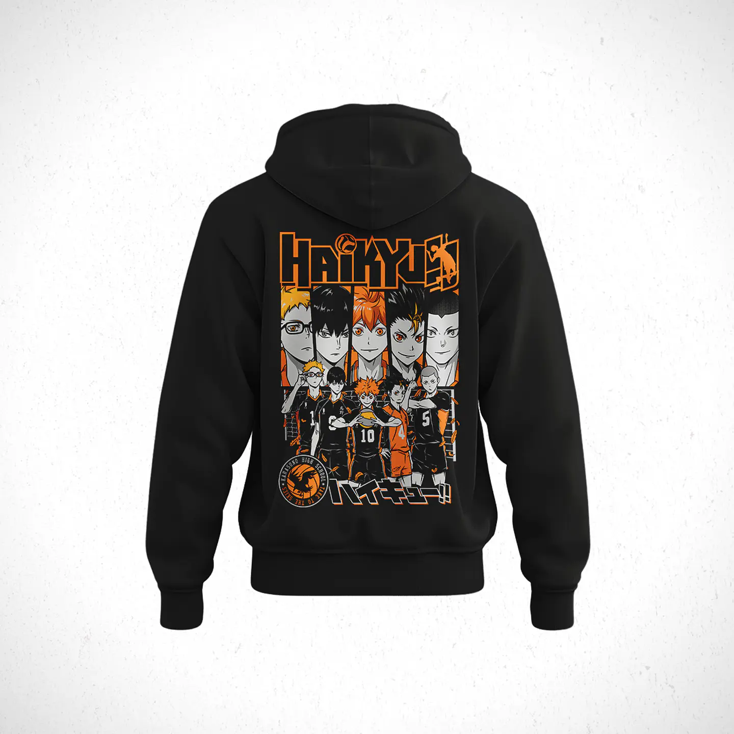 Hoodie Preparatoria Karasuno - Haikyu!! V1 2