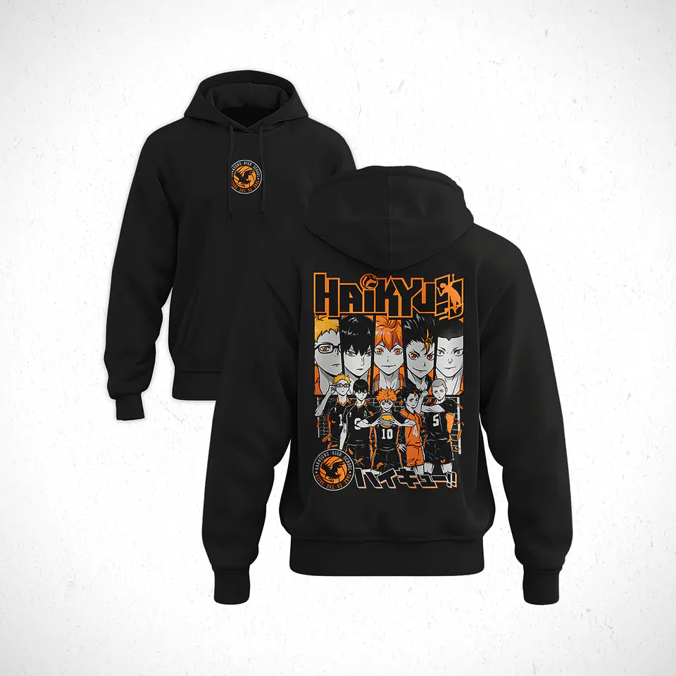 Hoodie Preparatoria Karasuno - Haikyu!! V1 1