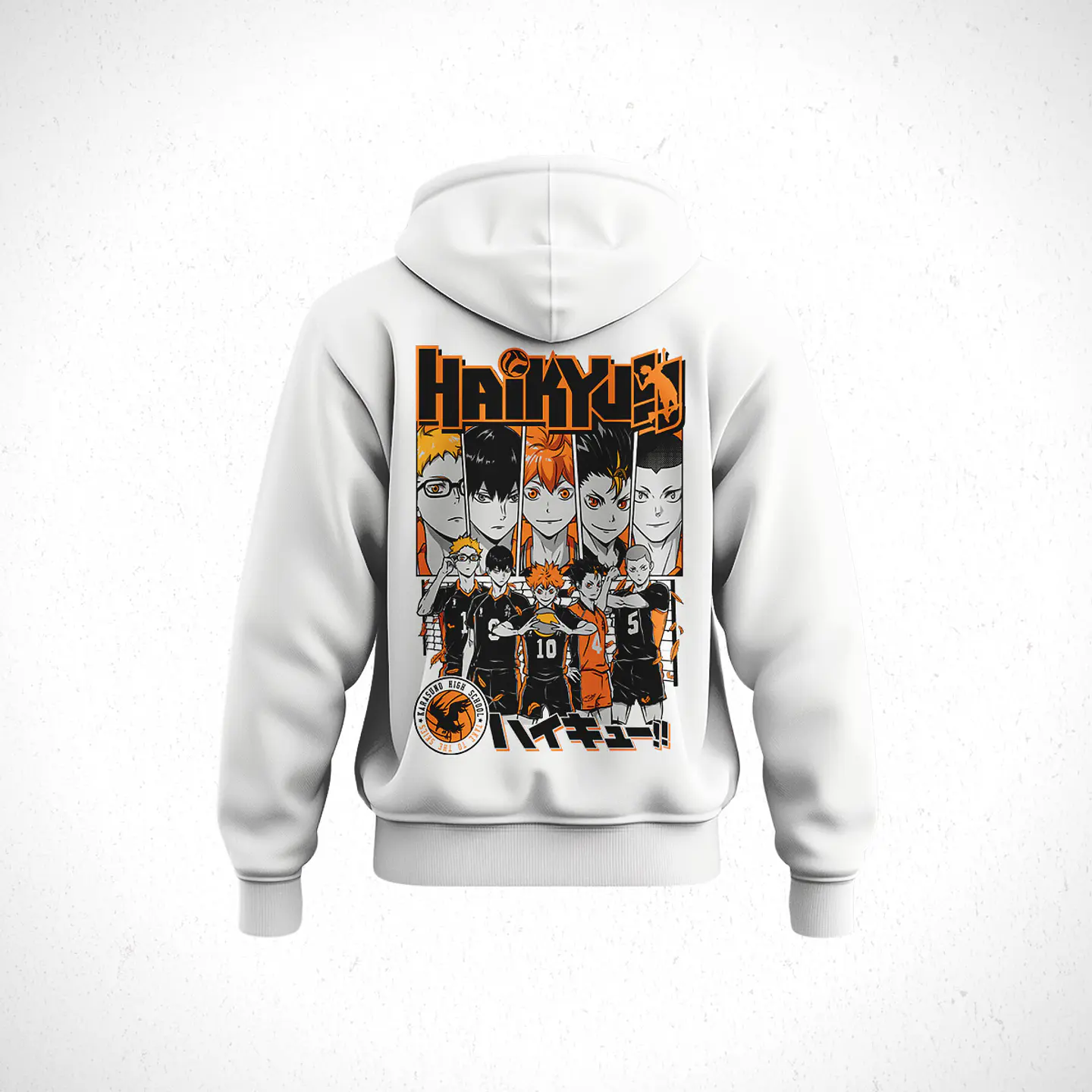 Hoodie Preparatoria Karasuno - Haikyu!! V1 5