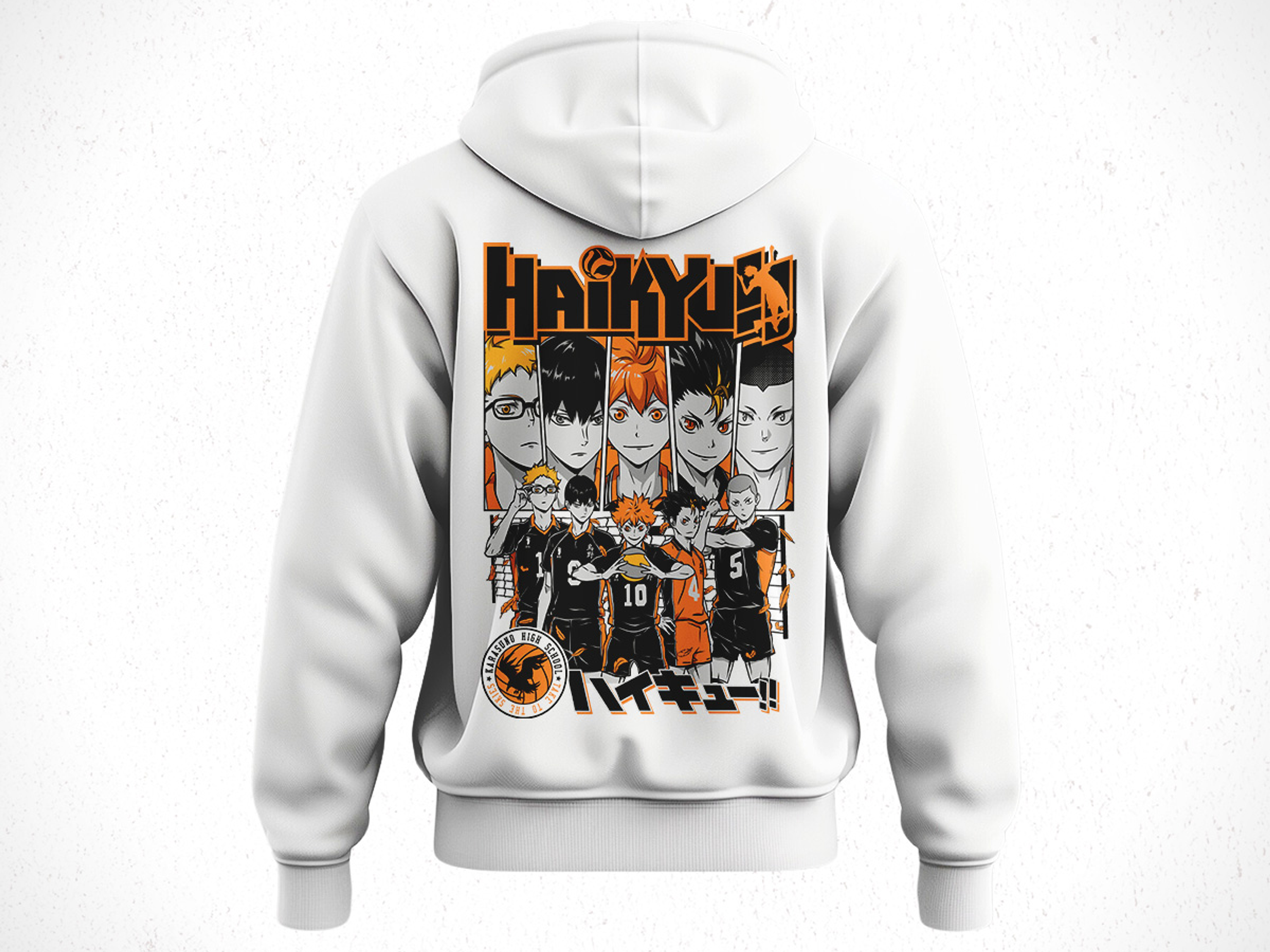 Hoodie Preparatoria Karasuno - Haikyu!! V1 5
