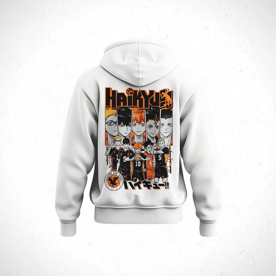 Hoodie Preparatoria Karasuno - Haikyu!! V1 5