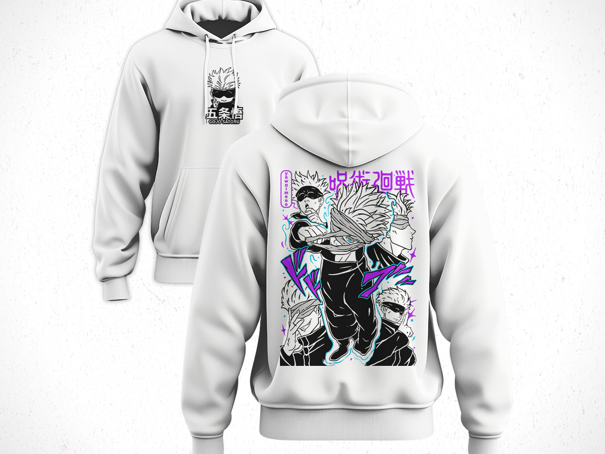 Hoodie Satoru Gojo - Jujutsu Kaisen v3 4