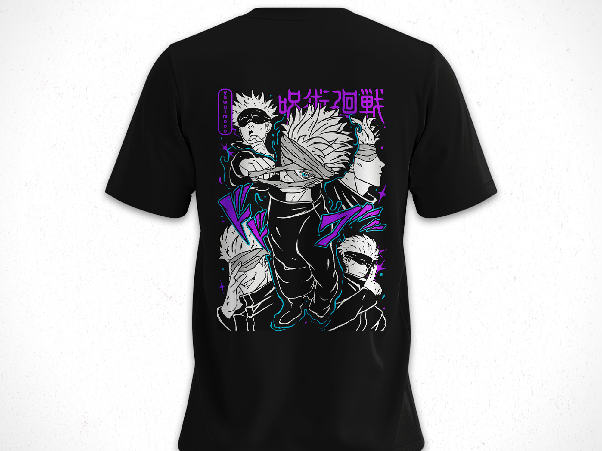 Polera Satoru Gojo - Jujutsu Kaisen v3 2