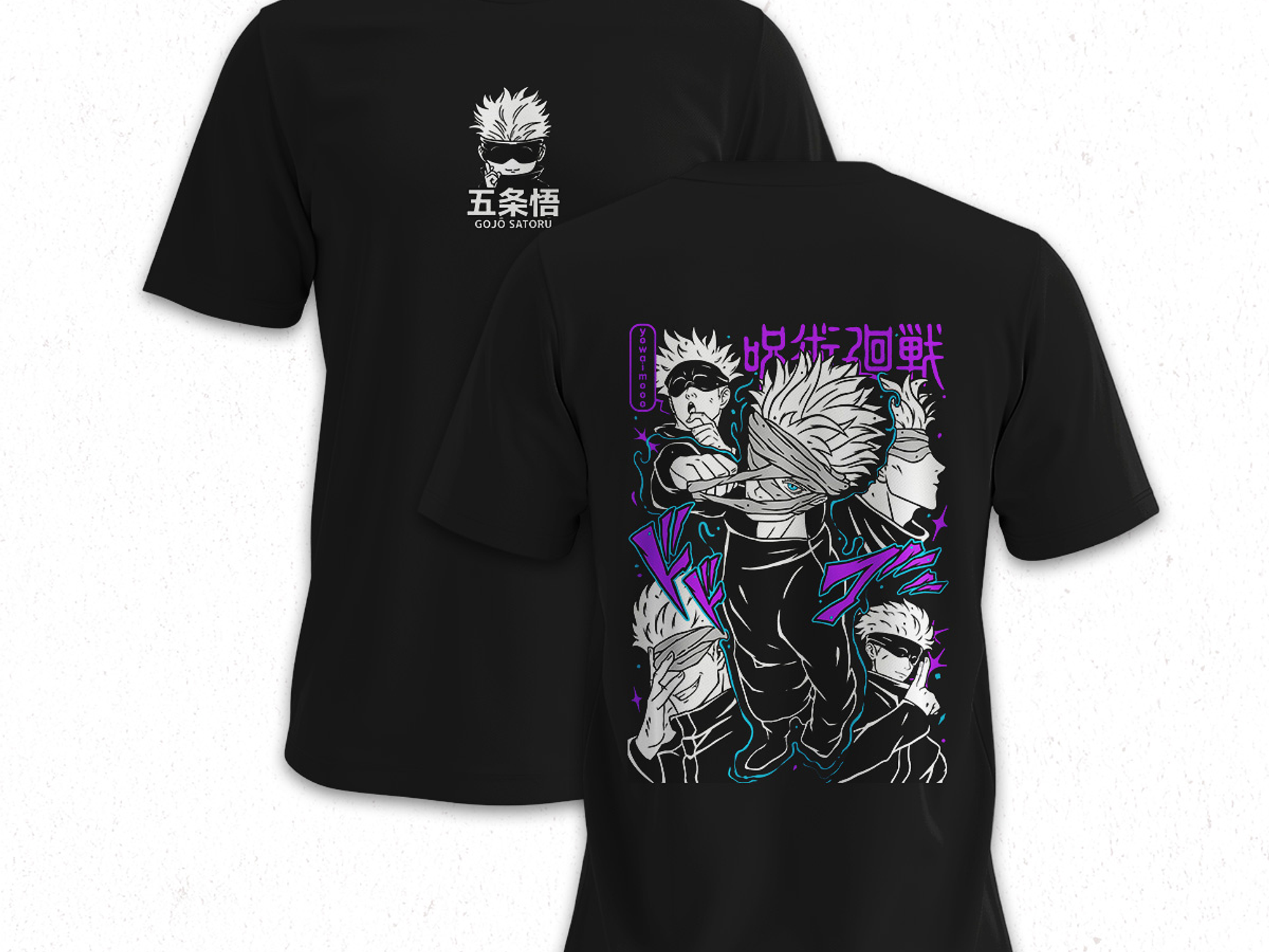 Polera Satoru Gojo - Jujutsu Kaisen v3 1