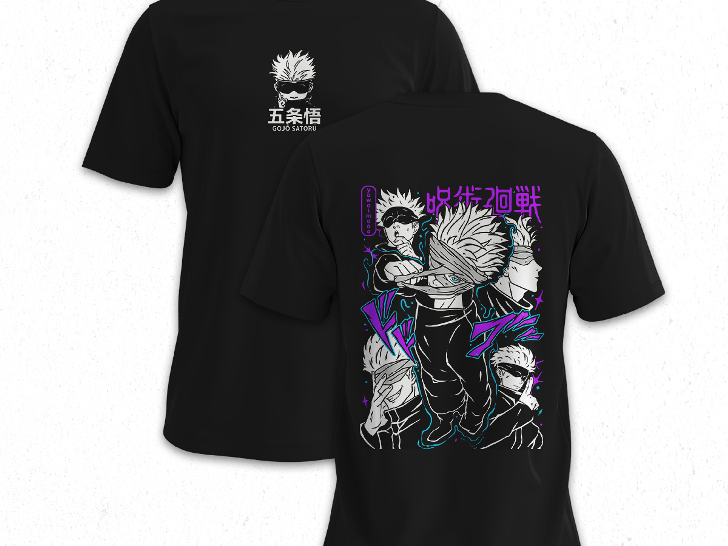 Polera Satoru Gojo - Jujutsu Kaisen v3 1