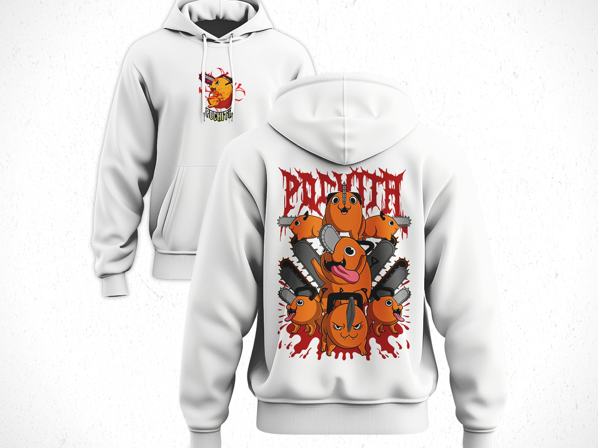 Hoodie Pochita - Chainsaw Man V1 4