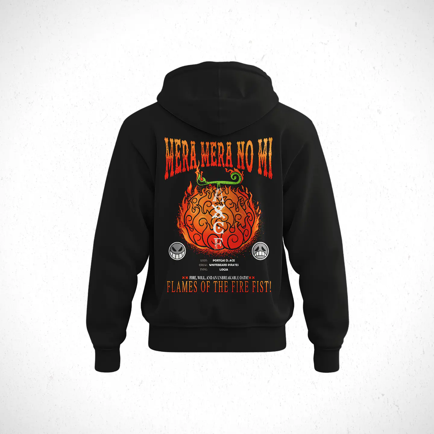 Hoodie Devil Frut: Mera Mera No Mi - One Pice  2