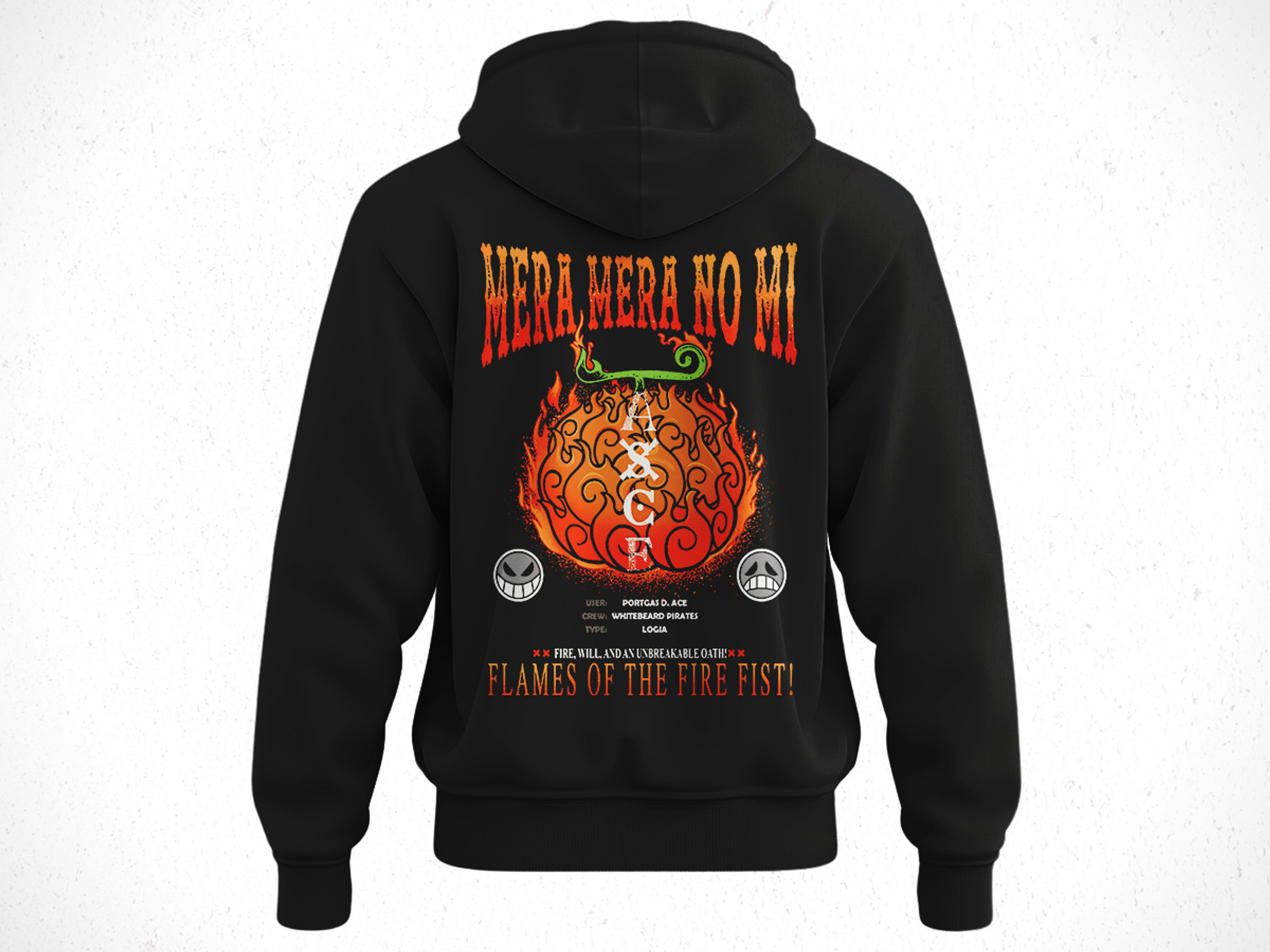 Hoodie Devil Frut: Mera Mera No Mi - One Pice  2