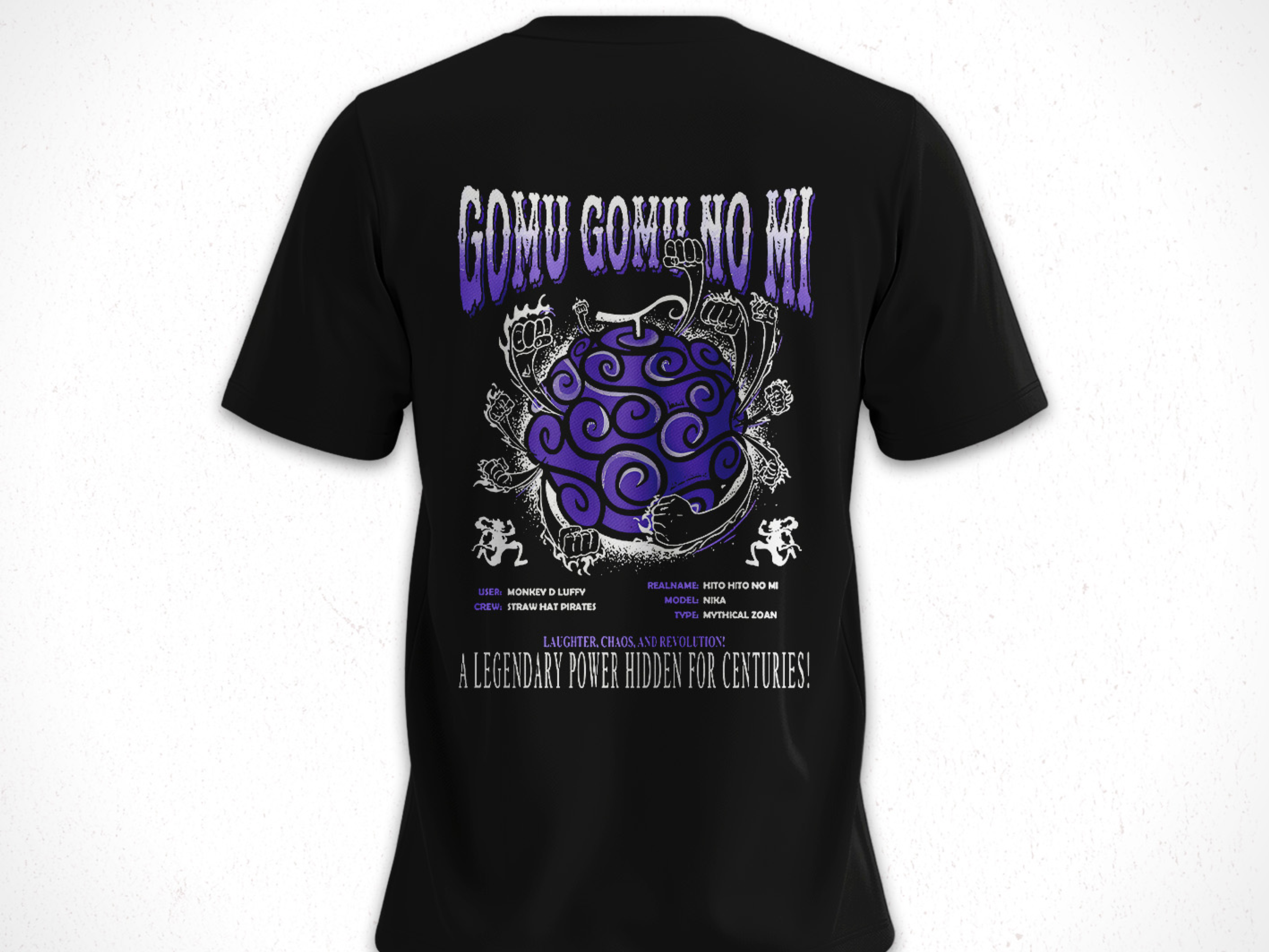 Polera Devil Frut; Gomu Gomu No Mi - One Pice 2