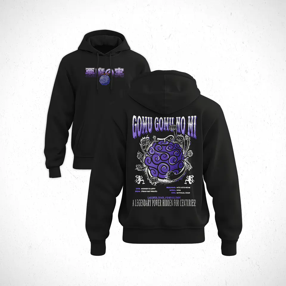 Hoodie Devil Frut; Gomu Gomu No Mi - One Pice 1
