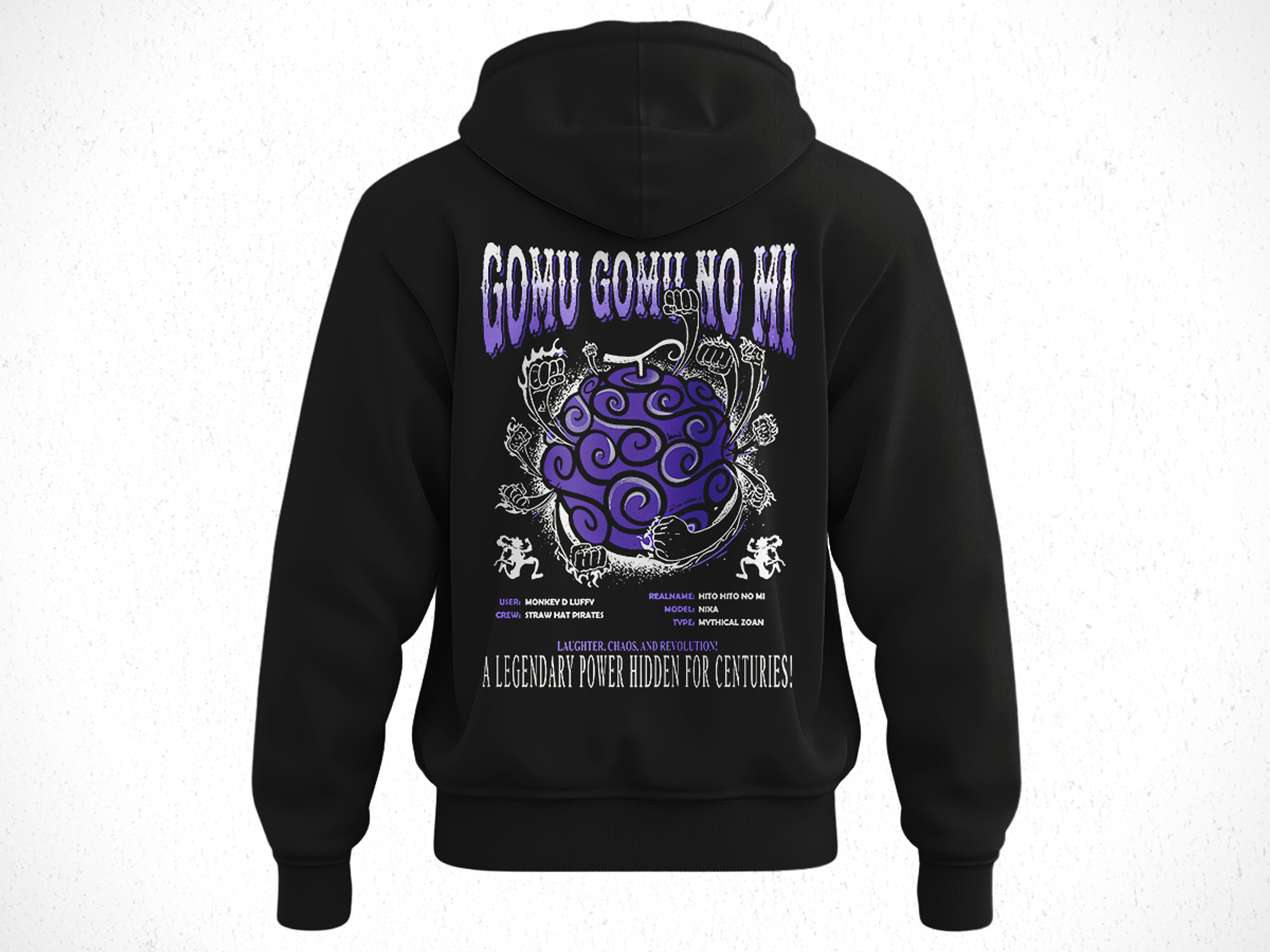 Hoodie Devil Frut; Gomu Gomu No Mi - One Pice 2