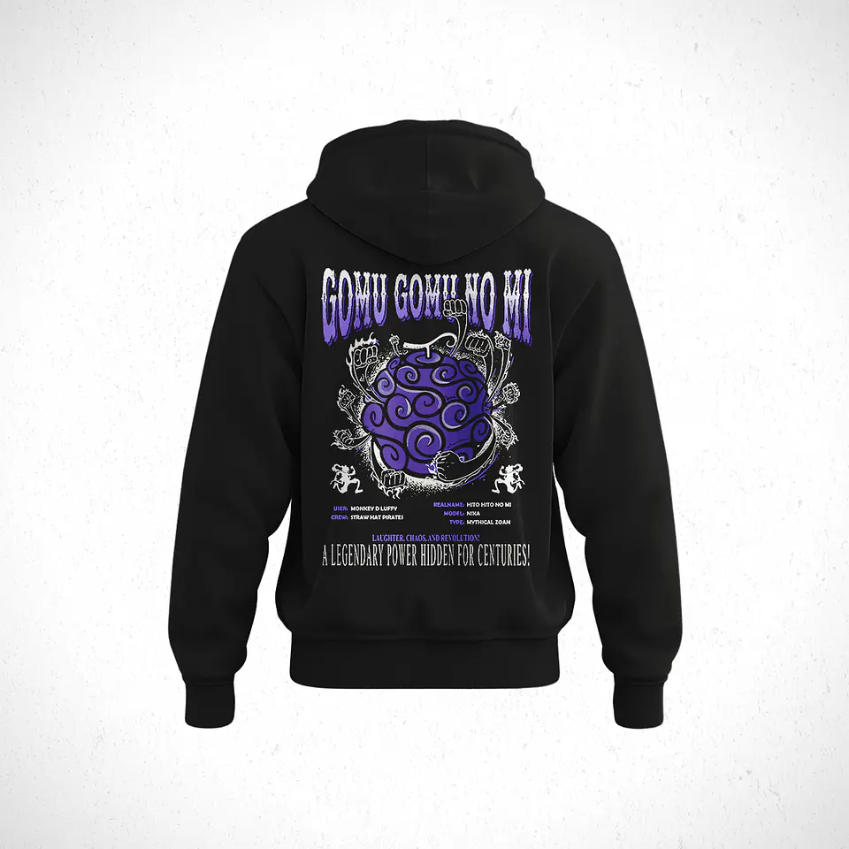 Hoodie Devil Frut; Gomu Gomu No Mi - One Pice 2