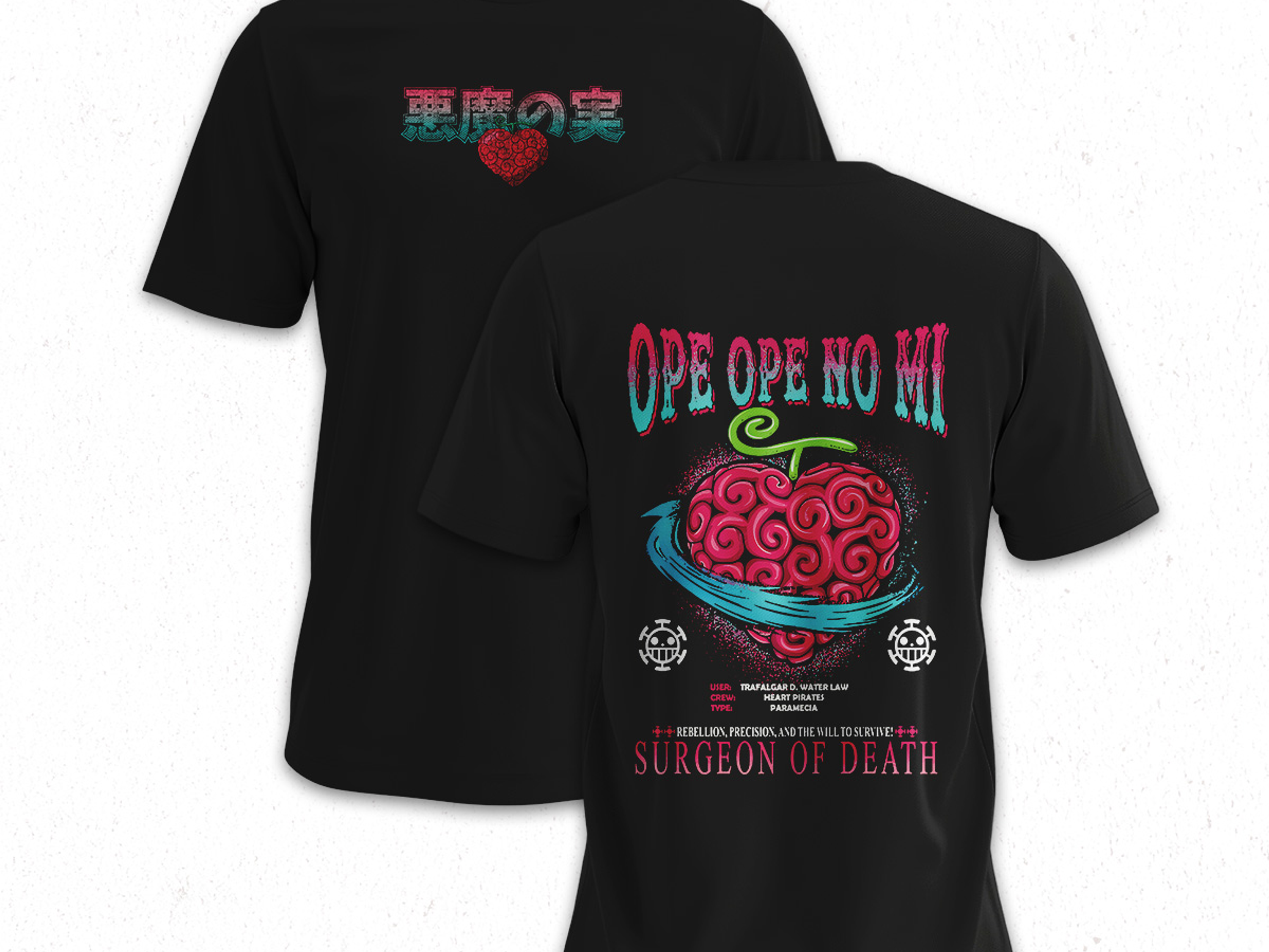 Polera Devil Frut; Ope Ope No Mi - One Pice 1