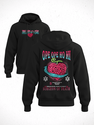 Hoodie Devil Frut; Ope Ope No Mi - One Pice