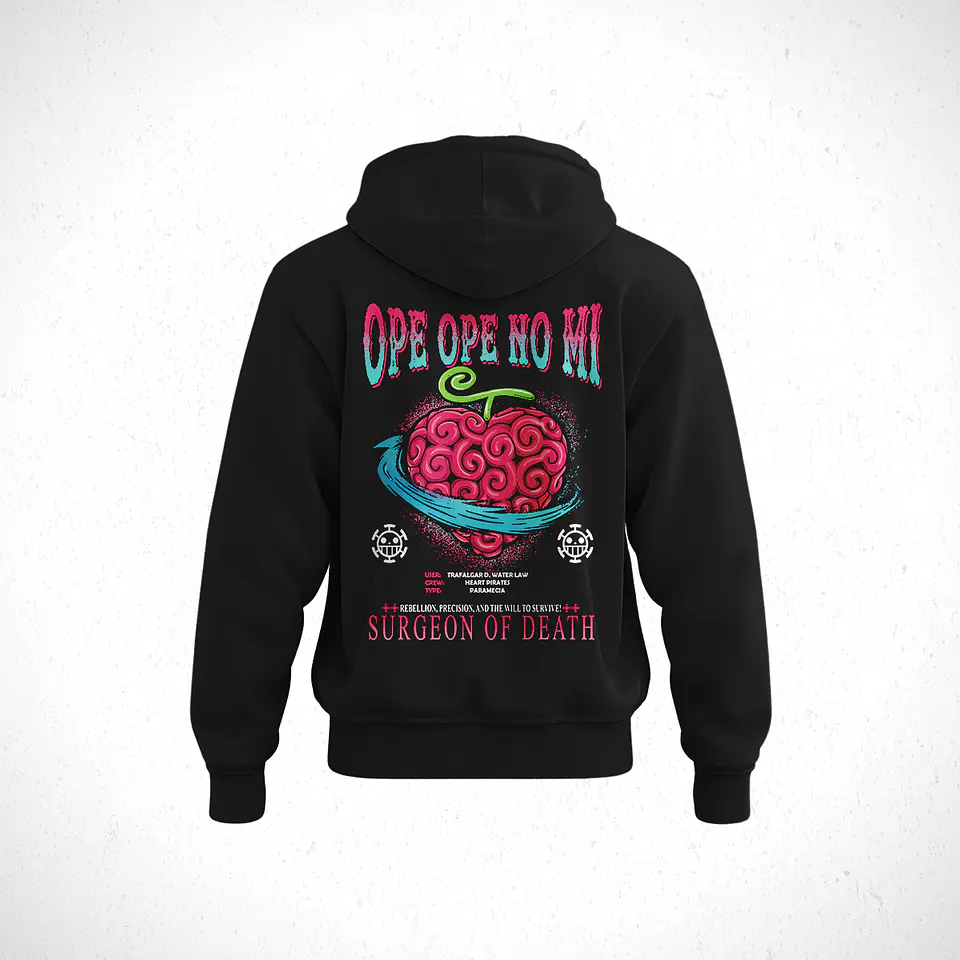 Hoodie Devil Frut; Ope Ope No Mi - One Pice 2