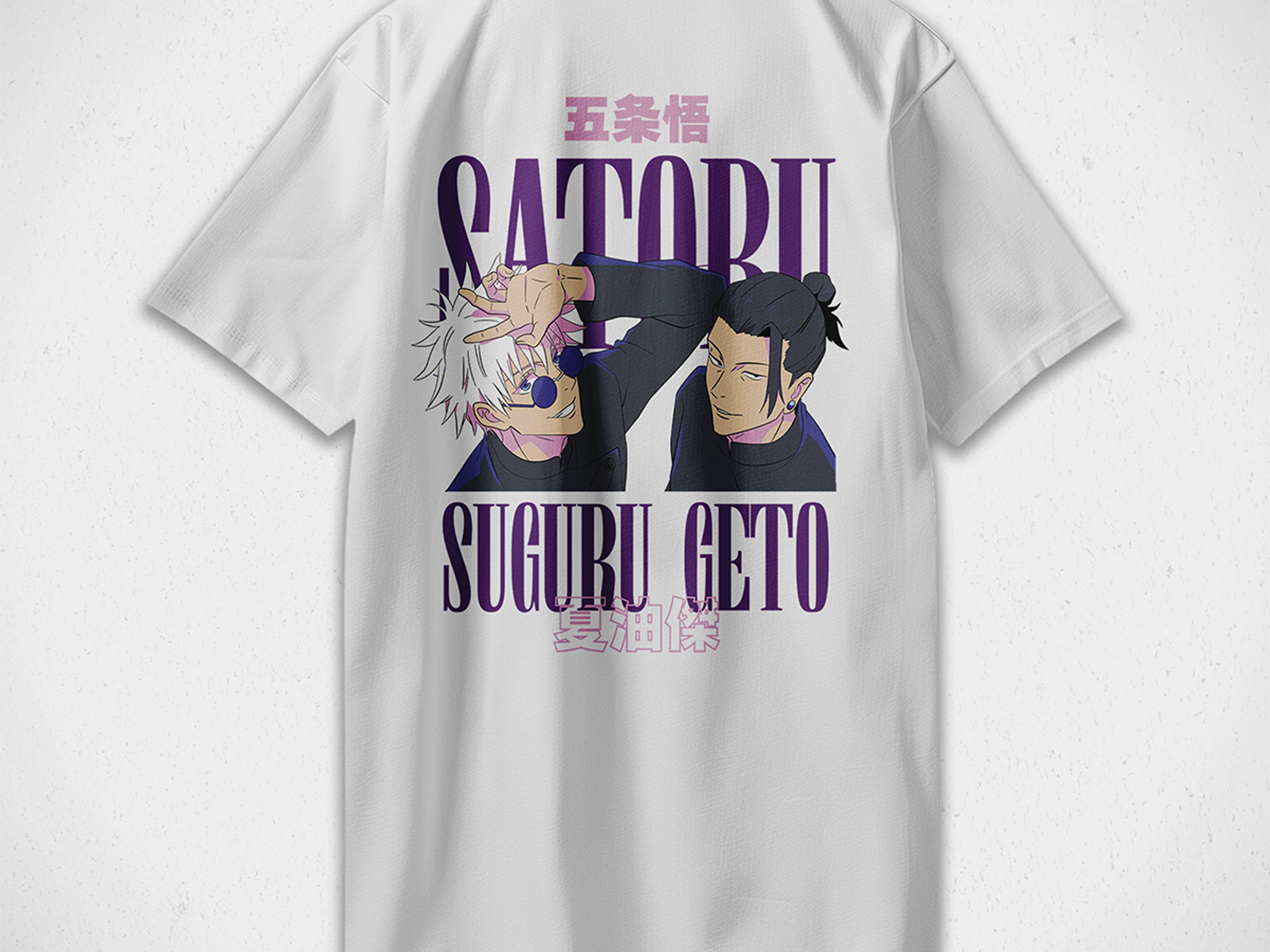 Polera Satoru y Getō - Jujutsu Kaisen v1 5
