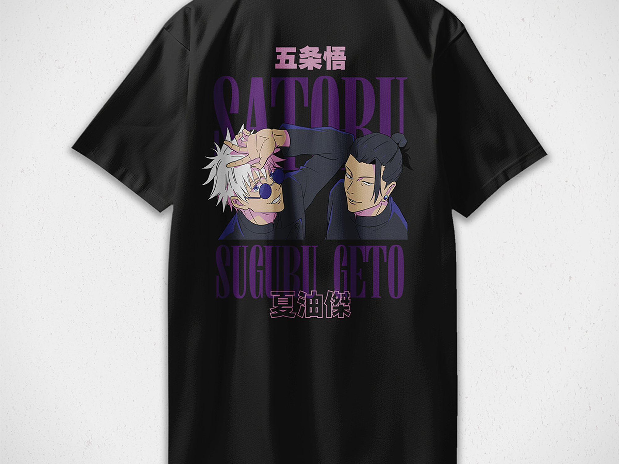Polera Satoru y Getō - Jujutsu Kaisen v1 2