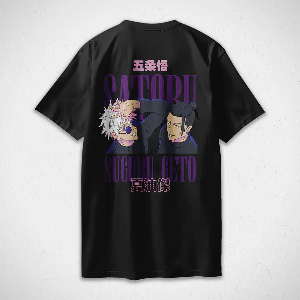 Polera Satoru y Getō - Jujutsu Kaisen v1 2