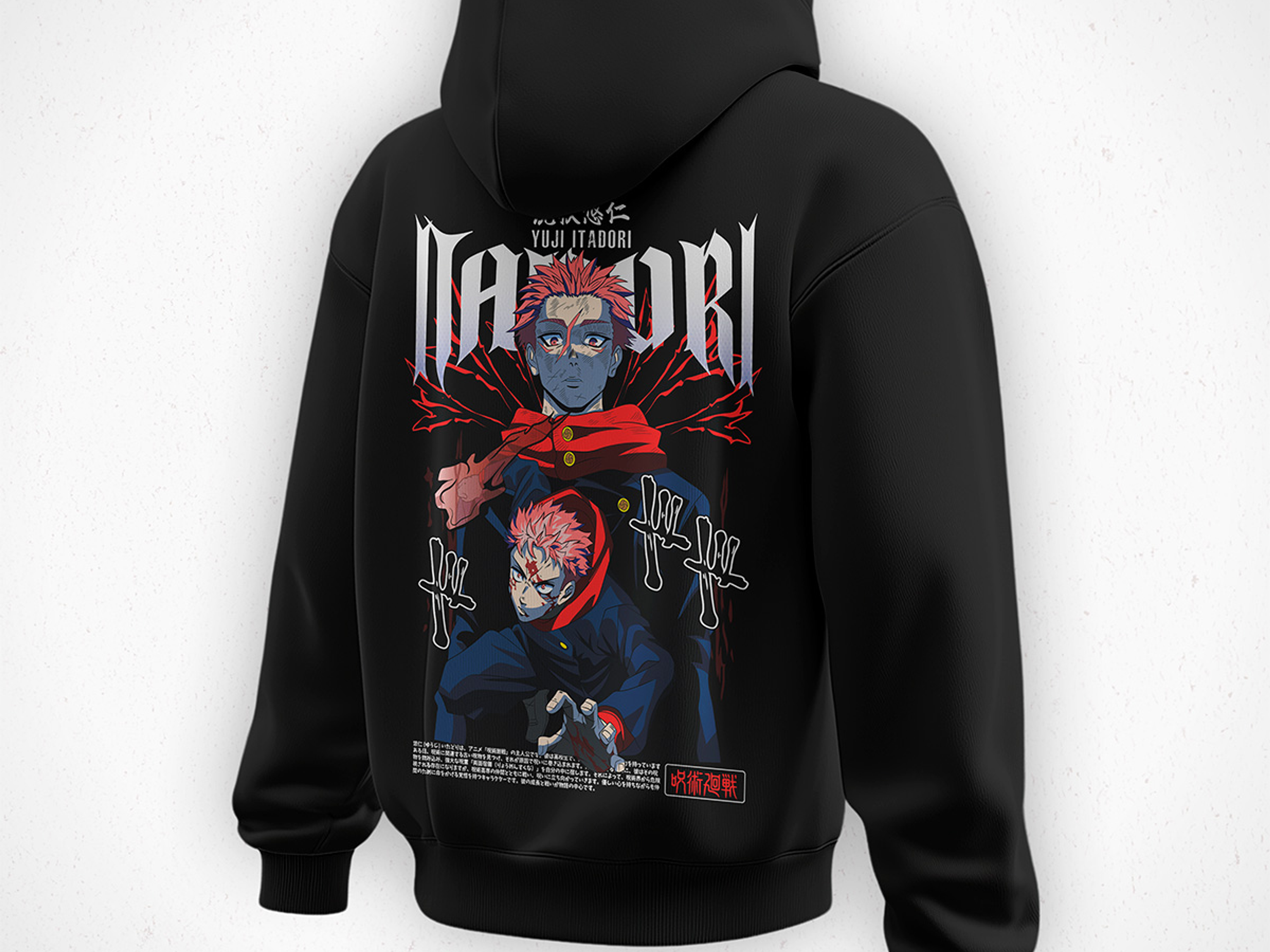 Hoodie itadori - Jujutsu Kaisen v4 2