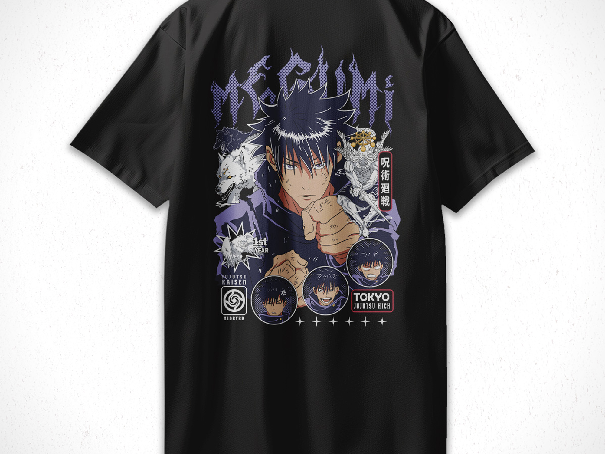 Polera Megumi Fushiguro - Jujutsu Kaisen v1 2