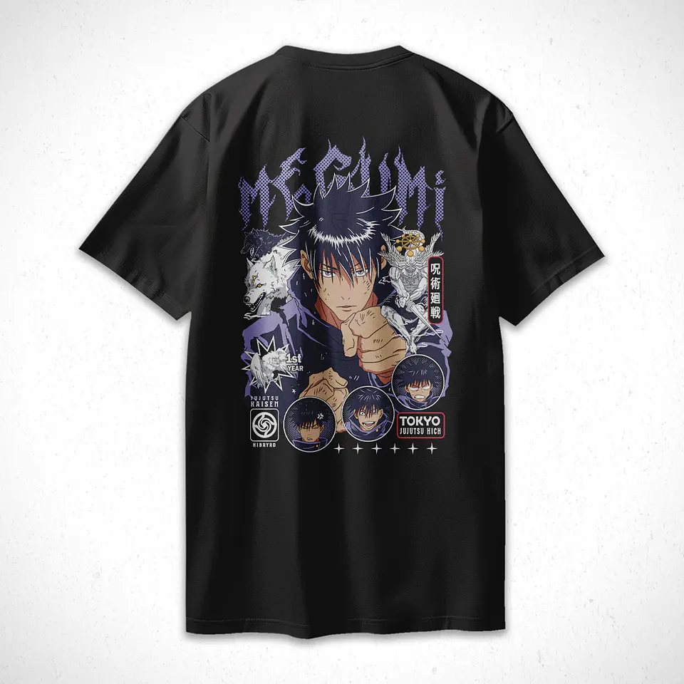 Polera Megumi Fushiguro - Jujutsu Kaisen v1 2