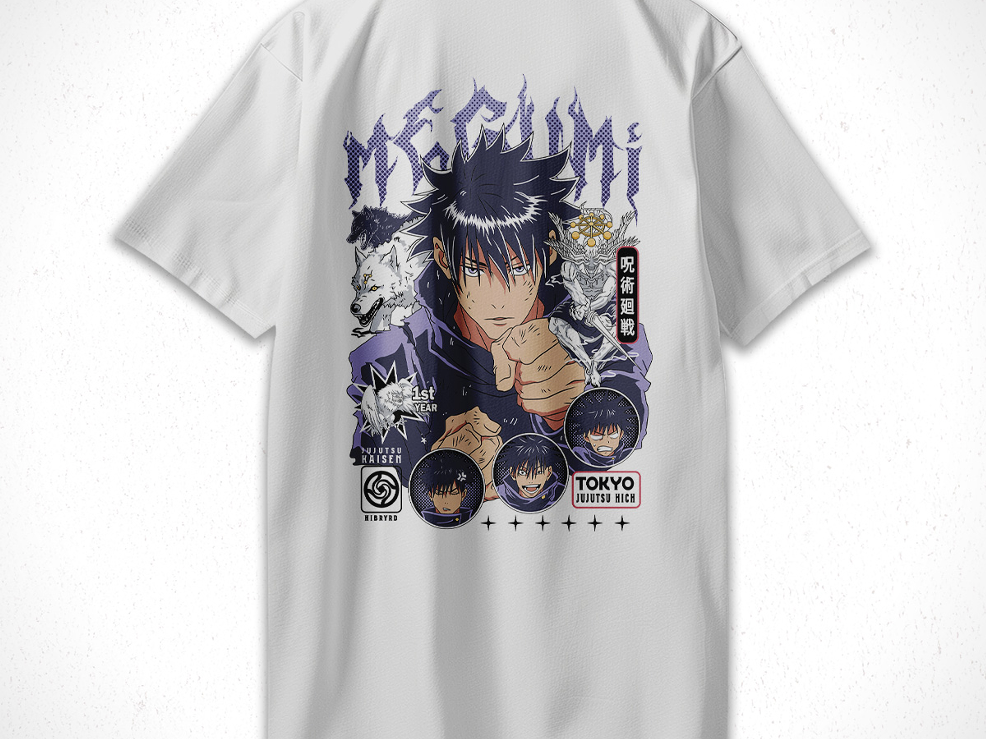 Polera Megumi Fushiguro - Jujutsu Kaisen v1 5
