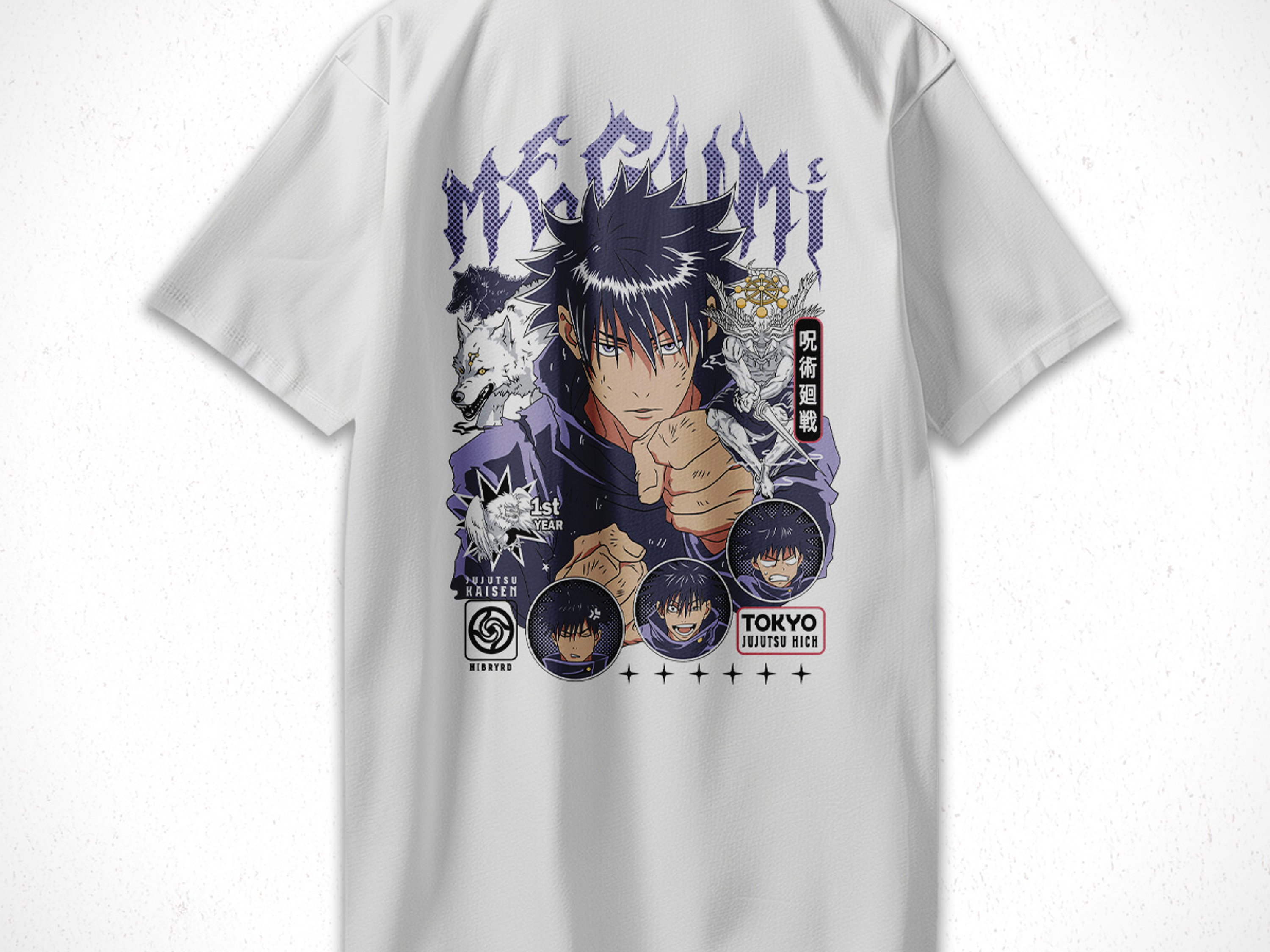 Polera Megumi Fushiguro - Jujutsu Kaisen v1 5