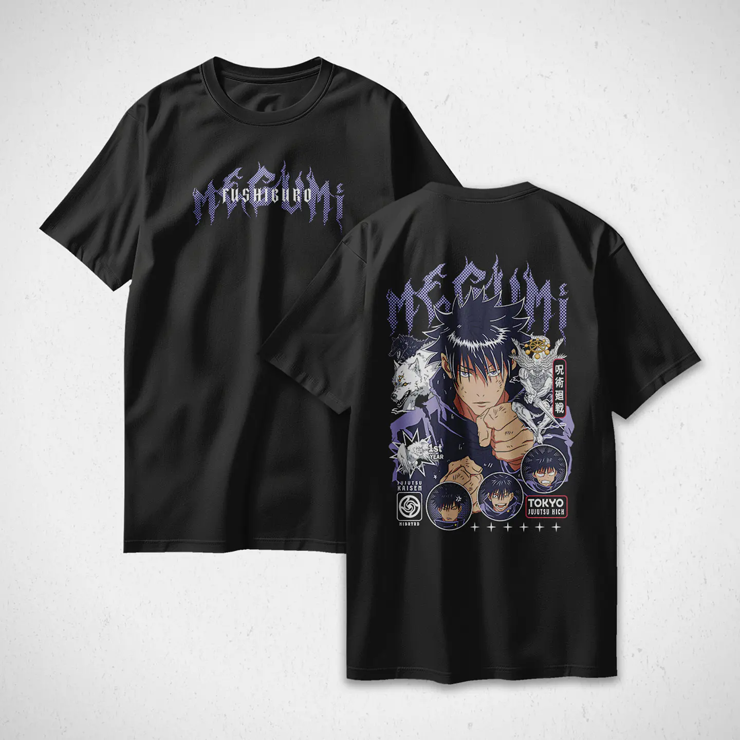 Polera Megumi Fushiguro - Jujutsu Kaisen v1 1