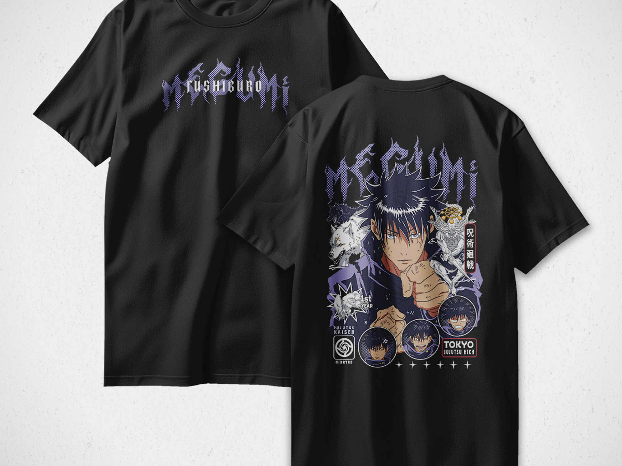 Polera Megumi Fushiguro - Jujutsu Kaisen v1 1