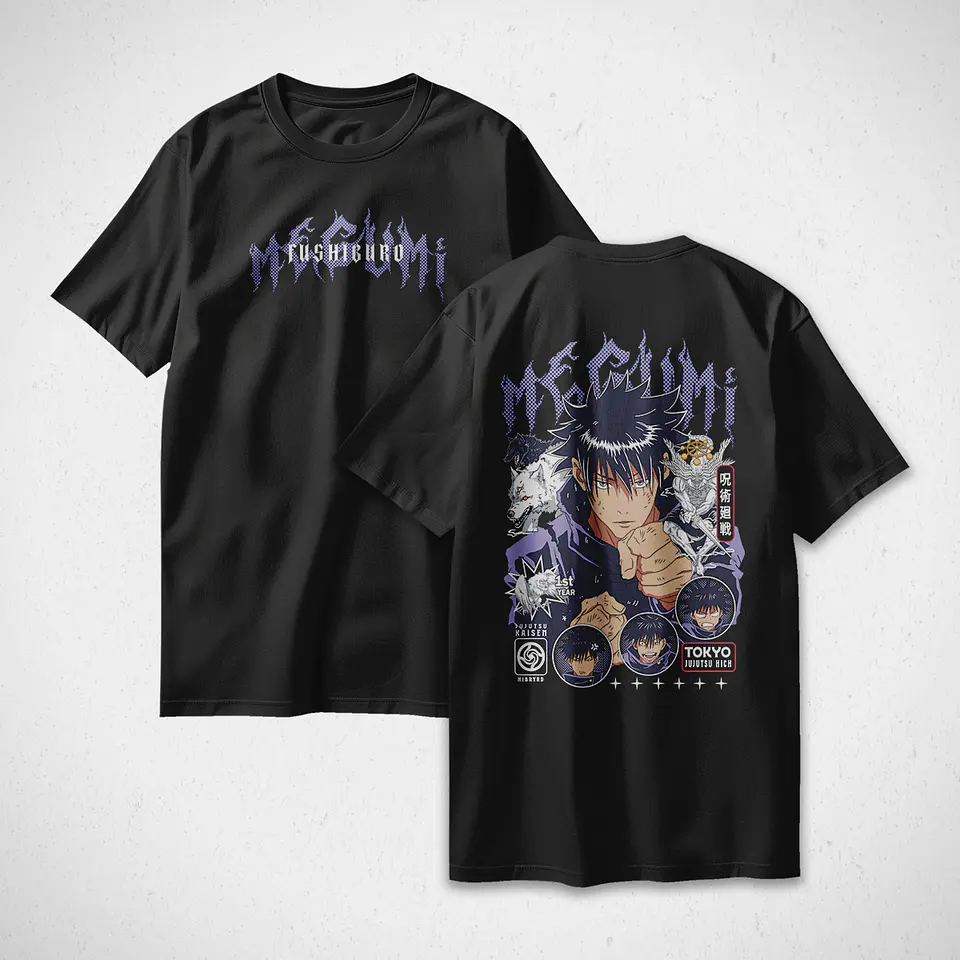 Polera Megumi Fushiguro - Jujutsu Kaisen v1 1