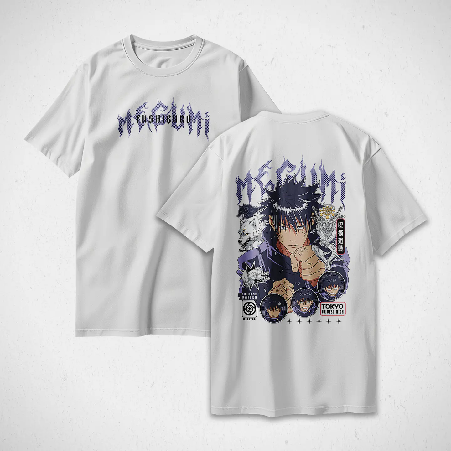 Polera Megumi Fushiguro - Jujutsu Kaisen v1 4