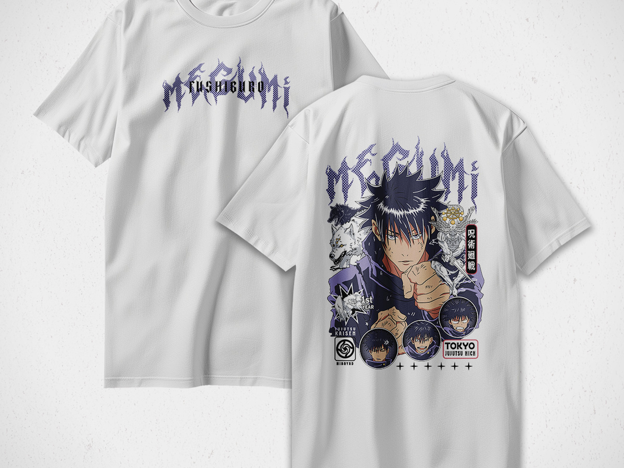 Polera Megumi Fushiguro - Jujutsu Kaisen v1 4