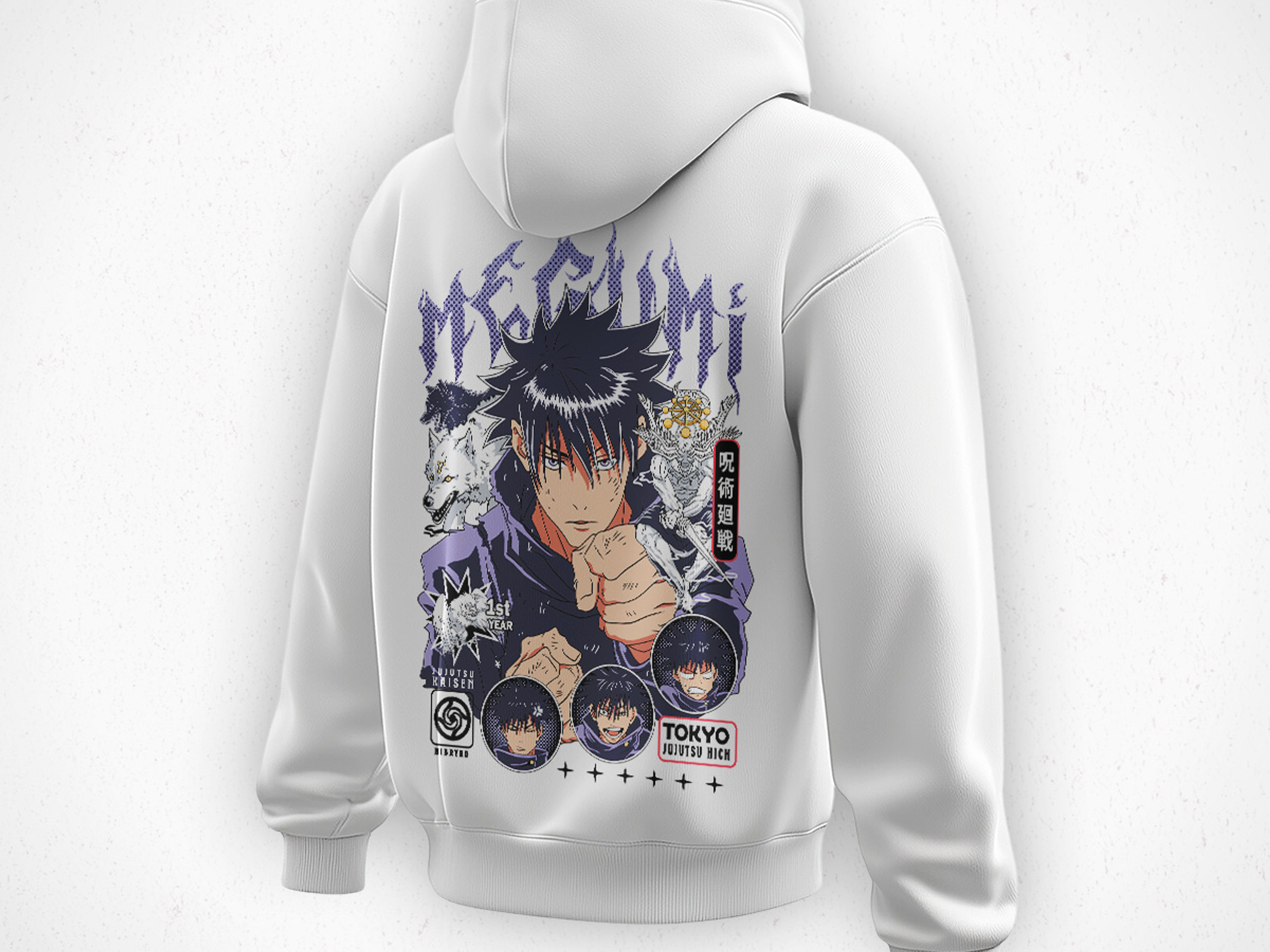 Hoodie Megumi Fushiguro - Jujutsu Kaisen v1 5