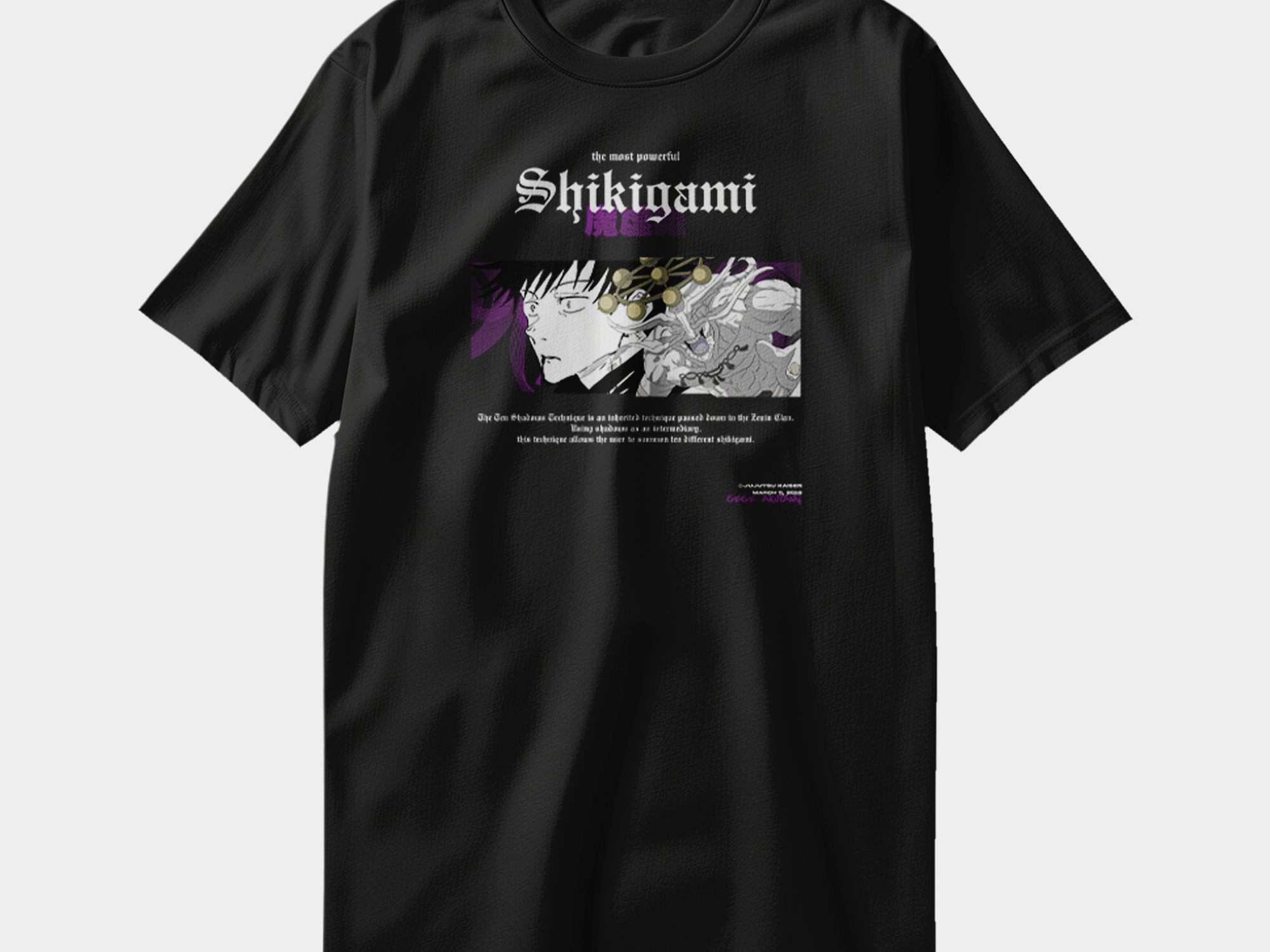 Polera Megumi Fushiguro - Jujutsu Kaisen v2 3