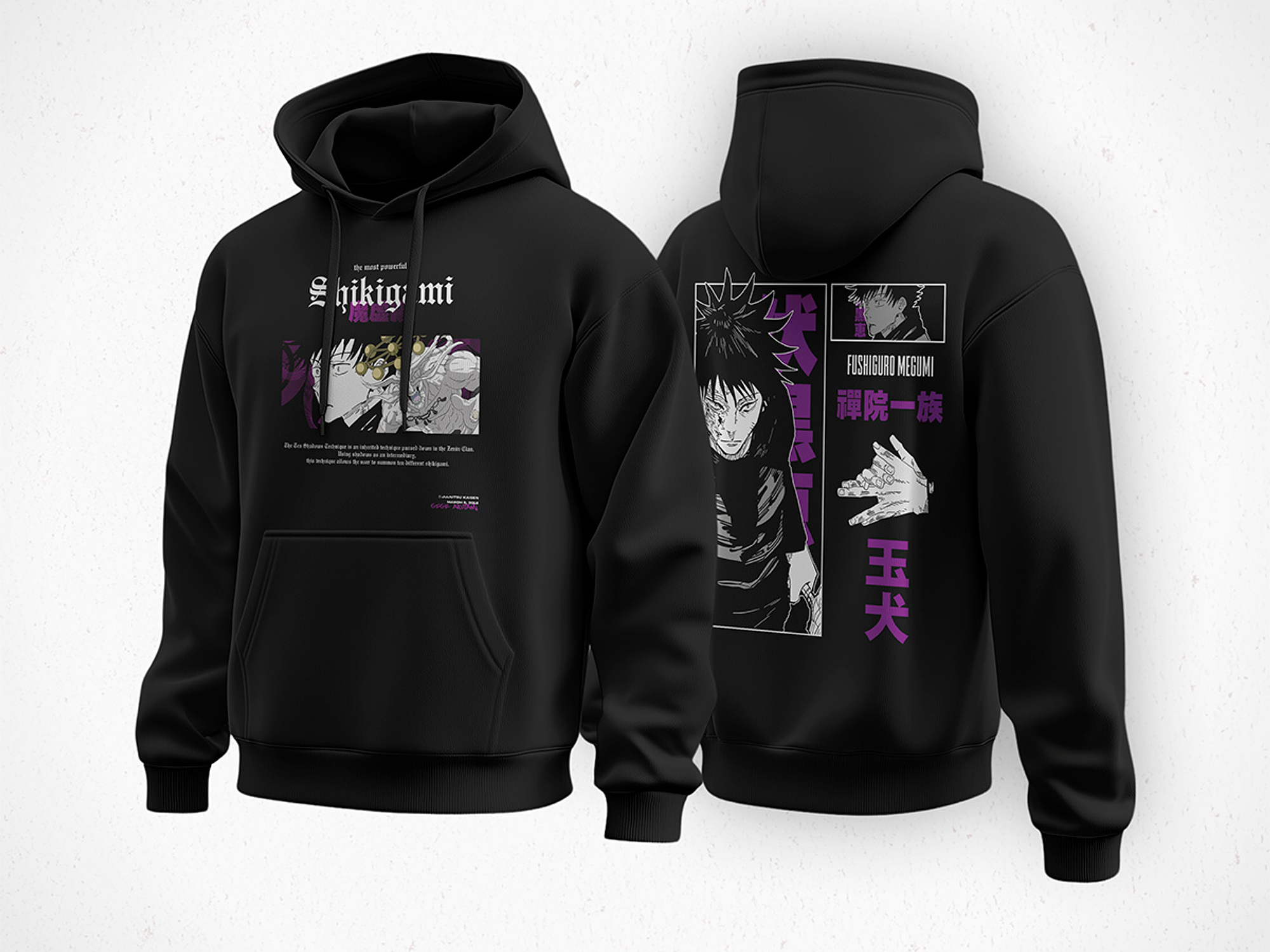 Hoodie Megumi Fushiguro - Jujutsu Kaisen v2 1