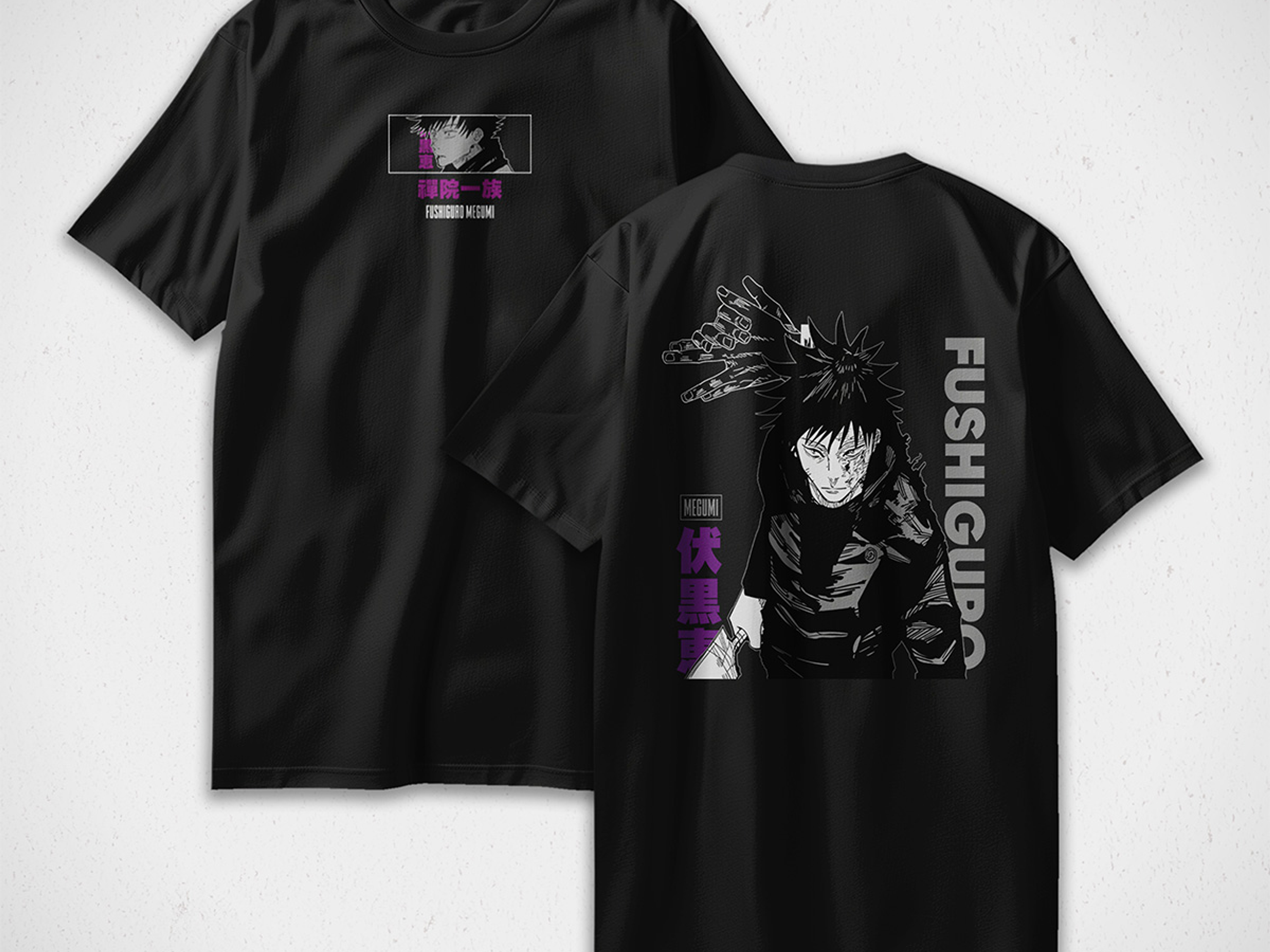 Polera Megumi Fushiguro - Jujutsu Kaisen v3 1
