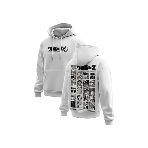 HOODIE ONE PIECE - THE LAST WAR WHITE
