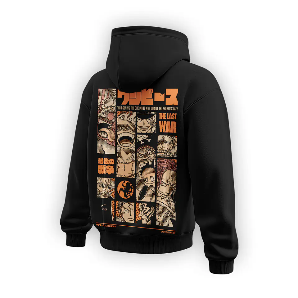 HOODIE ONE PIECE - THE LAST WAR BLACK 5