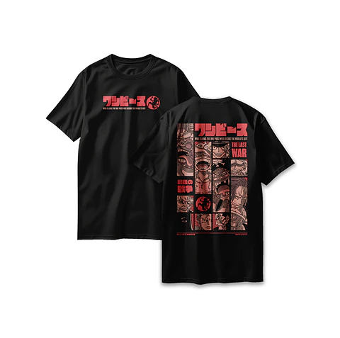 POLERA ONE PIECE - THE LAST WAR BLACK